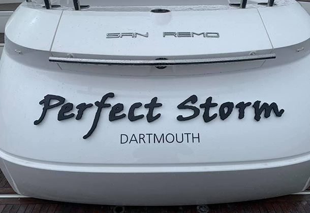 Perfect Storn Yacht Sign